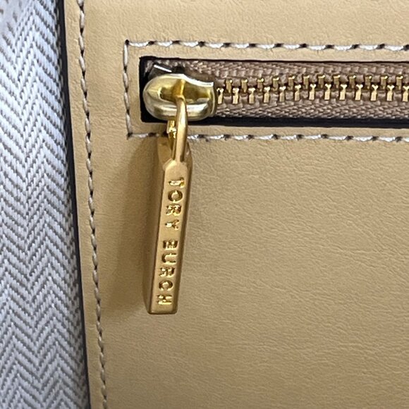 Tory Burch Women’s Brown Leather & Suede With Crossbody Strap Shoulder Tote - Picture 14 of 16